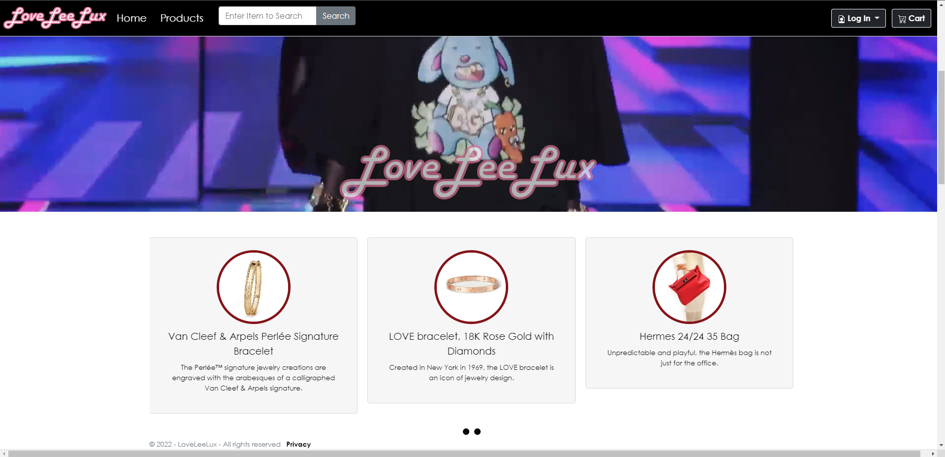 LoveLeeLux Website snippet.png